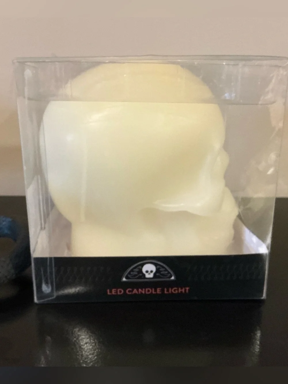 NWT Boxed LED Wax Skull Halloween Candle 🎃